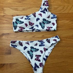SHEIN butterfly bikini set